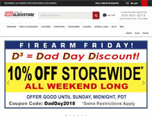 Tablet Screenshot of glockstore.com